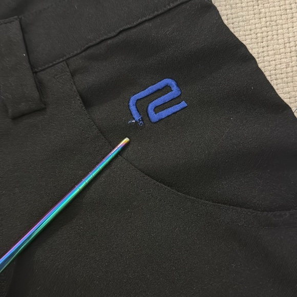 Vintage R2 Player Pants with Blue Embroidered Tribal Graphics - Picture 9 of 14